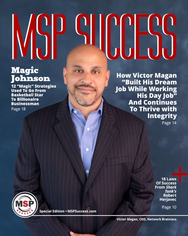 Victor Magan on the cover of MSP Success Magazine